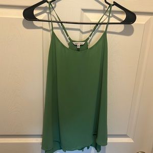 Naked zebra green tank top, size M